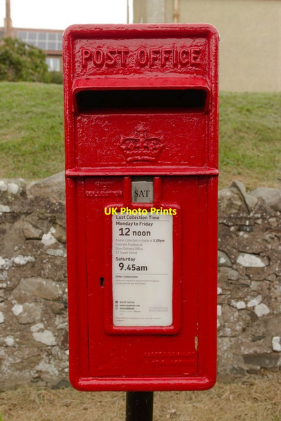 Photo 6"x4" Scottish Crown postbox, Grantshouse Grantshouse c2018