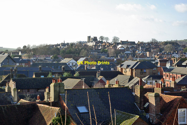 Photo 6"x4" View over rooftops of Cliffe and Lewes Lewes c2007