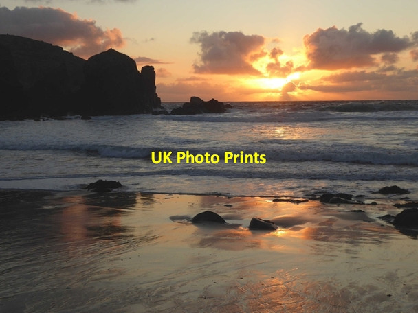 Photo 6"x4" Sunset at Dalbeg Bay Dail Beag c2018 P1