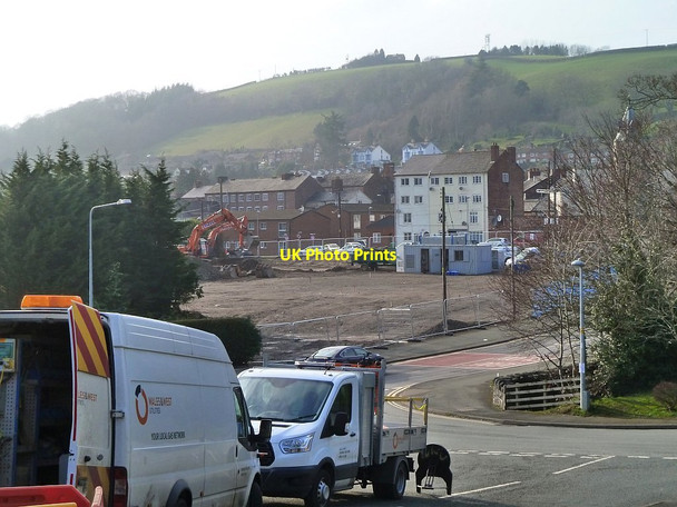 Photo 6"x4" Levelling of the site, March 2015 Newtown\/Y Drenewydd c2015