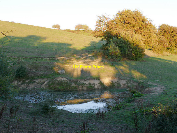 Photo 6"x4" Small pond off Scholebrook Lane Pudsey\/SE2233 c2018