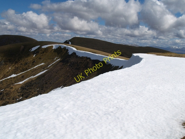 Photo 6"x4" Top of Coire Odhar Mor from summit of Meall Odhar Clunes c2009