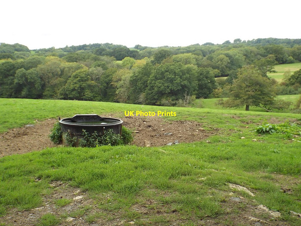 Photo 6"x4" Trough in a field near Chiddingstone Hoath Chiddingstone Hoath c2018