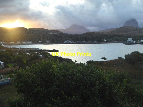 Photo 6"x4" Dawn over Loch Inver Baddidarach c2018