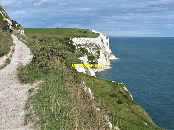 Photo 6"x4" White Cliffs of Dover West Cliffe c2018
