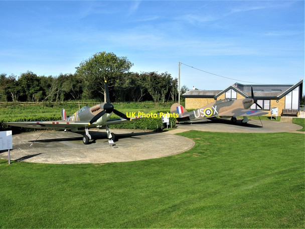 Photo 6"x4" Replica Aircraft, Battle of Britain Memorial, Capel-le-Ferne Capel-le-Ferne c2018