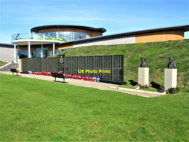Photo 6"x4" The Christopher Foxley-Norris Memorial Wall, Battle of Britain Memorial, Capel-le-Ferne Capel-le-Ferne c2018