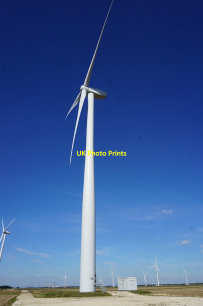 Photo 6"x4" Goole Fields 2 Wind Turbine Farm Goole Moors c2018
