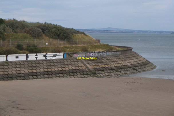 Photo 6"x4" Sea wall by Seafield sewage works Edinburgh c2018