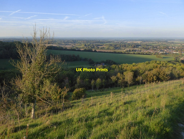 Photo 6"x4" View north from Steyning Round Hill Steyning c2018