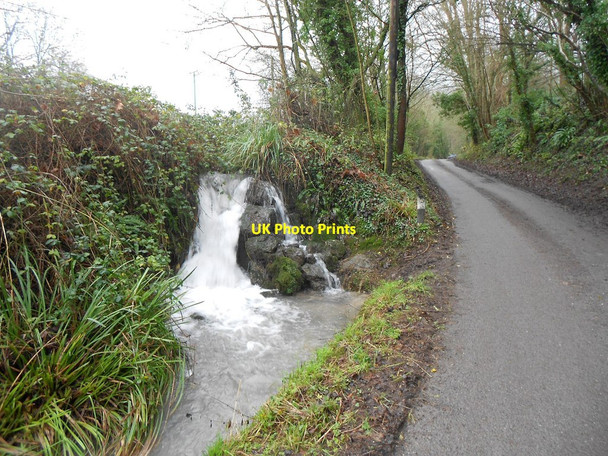 Photo 6"x4" River Stor: Chantry Lane Waterfall Sullington c2016