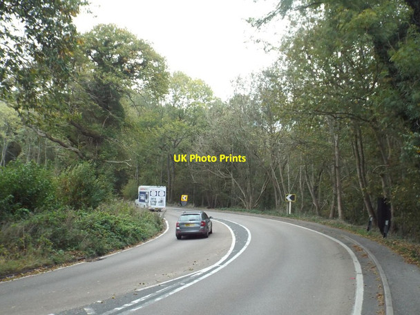 Photo 6"x4" A225 road at River Hill, near Sevenoaks Hubbard's Hill c2018