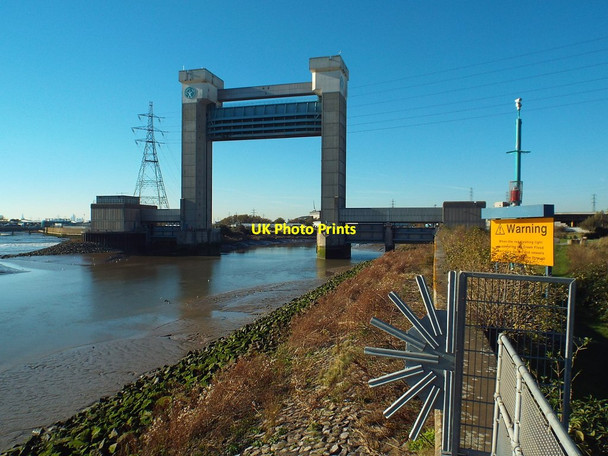 Photo 6"x4" Barking Creek Flood Barrier Woolwich c2018