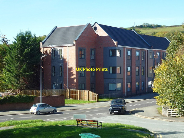 Photo 6"x4" Llys Glan yr Afon, Severnside Yard - October 2018 Newtown\/Y Drenewydd c2018