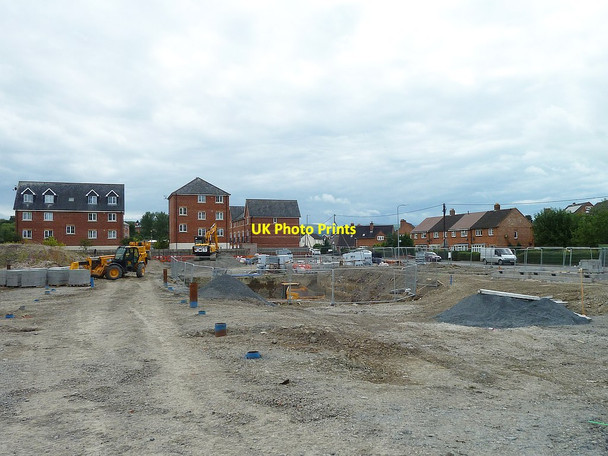 Photo 6"x4" New housing development on Lower Canal Road - August, 2017 Newtown\/Y Drenewydd c2017 P1