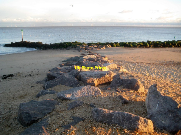 Photo 6"x4" Holland-on-Sea: Rock groyne near Flags Cafe Holland-on-Sea c2018