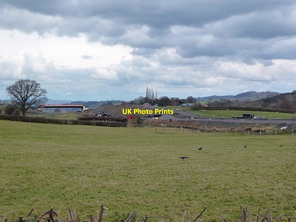 Photo 6"x4" Wern Du Lane bridge over Newtown bypass Newtown\/Y Drenewydd c2018