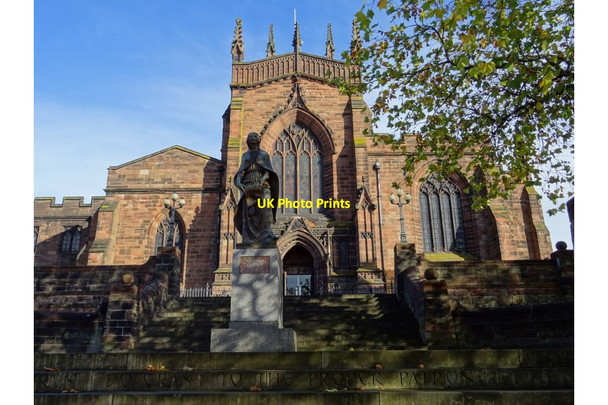 Photo 6"x4" West front of St Peter's church Wolverhampton c2018