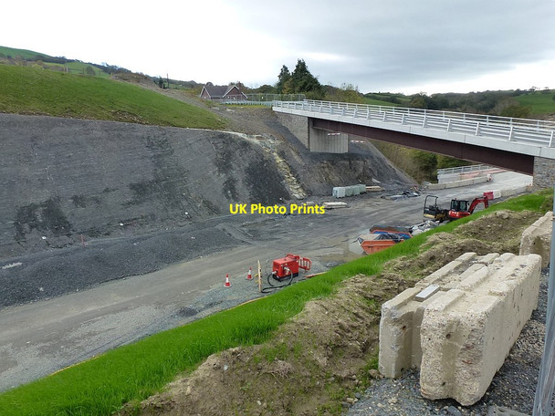 Photo 6"x4" Newtown Bypass construction Newtown\/Y Drenewydd c2018