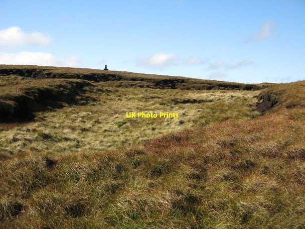 Photo 6"x4" Peat haggs below the trig point on Burnhope Seat Burnhope Seat c2018