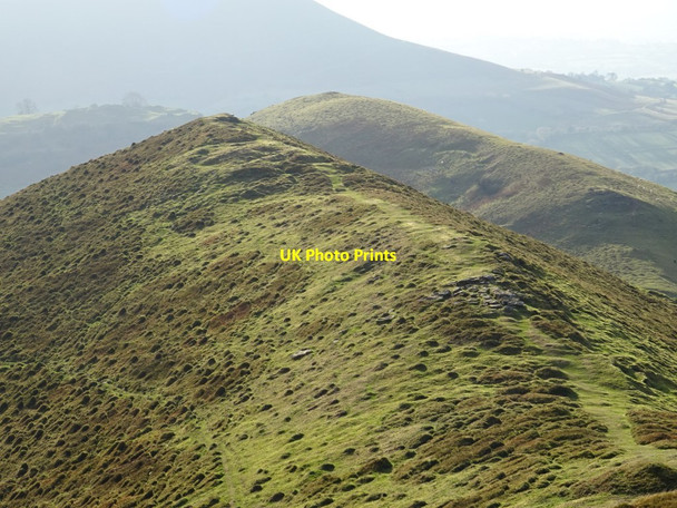 Photo 6"x4" Mountain ridge below Y Grib Pengenffordd c2018