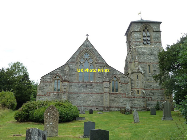 Photo 6"x4" Churchyard of the Church of St Michael and All Angels, Forden Forden\/Ffordun c2017