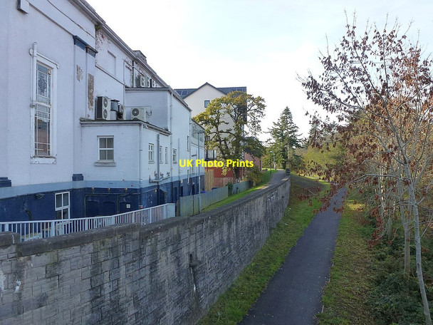 Photo 6"x4" Riverside path Newtown\/Y Drenewydd c2018