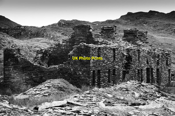 Photo 6"x4" Rhosydd Slate Quarry Barracks Tanygrisiau c2018