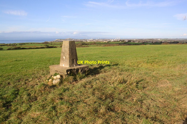 Photo 6"x4" View towards the coast from Park House trig point Distington c2018