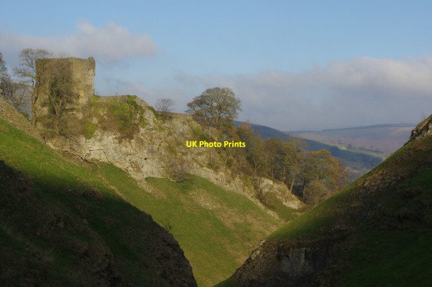 Photo 6"x4" Cave Dale and Peveril Castle Castleton\/SK1582 c2018