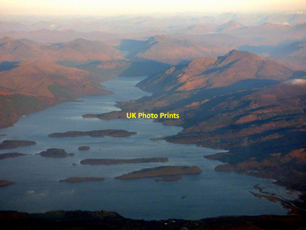 Photo 6"x4" Loch Lomond from the air Gartocharn c2018