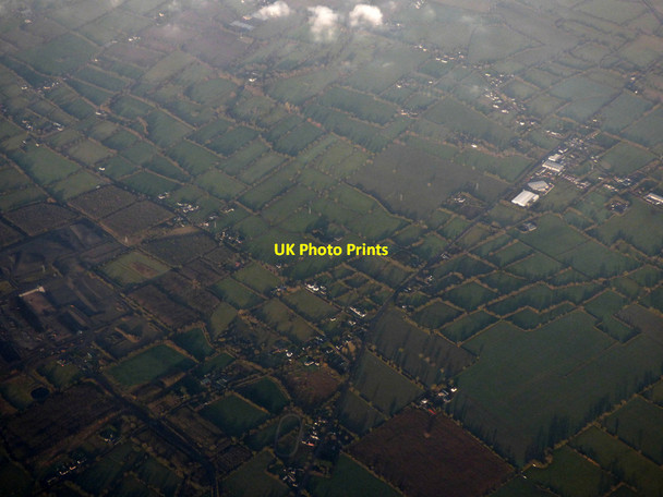 Photo 6"x4" Farmland near Rathdrinagh from the air Kentstown c2018