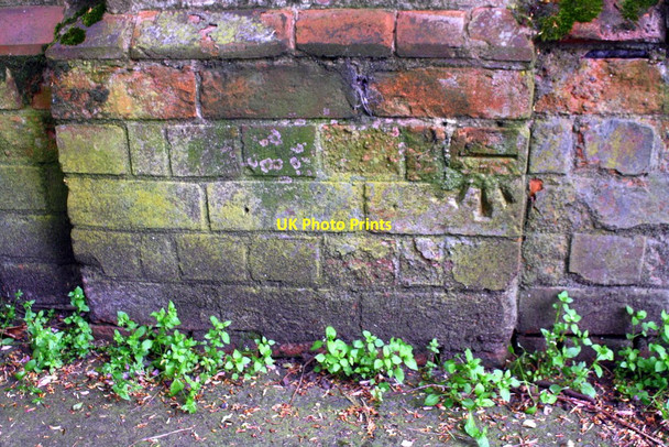 Photo 6"x4" Benchmark on wall pier on south side of Westcotes Drive Leicester c2018