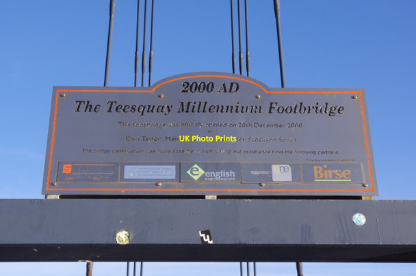 Photo 6"x4" Teesquay Millennium Footbridge Stockton-on-Tees c2018
