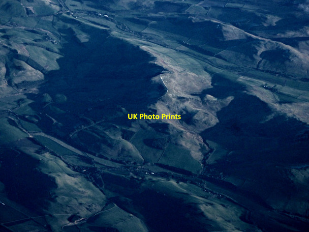 Photo 6"x4" Grubbit Law from the air Morebattle c2018