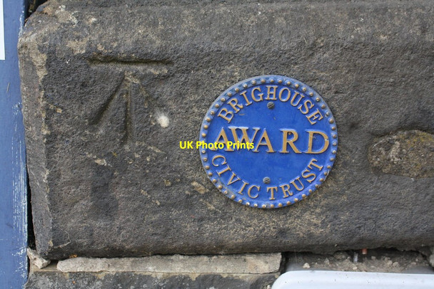 Photo 6"x4" Benchmark on Brighouse Bridge, Huddersfield Road Brighouse\/SE1423 c2018