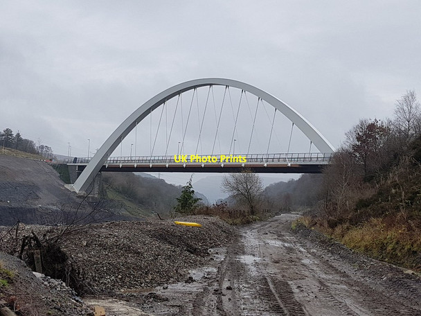 Photo 6"x4" Clydach Gorge Gateway Bridge over A465 Heads of the Valleys Road Brynmawr\/SO1811 c2018