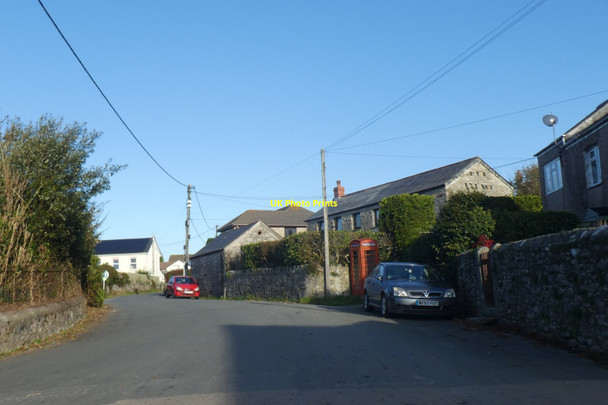 Photo 6"x4" Stone walls and stone houses in Trethurgy Trethurgy c2018