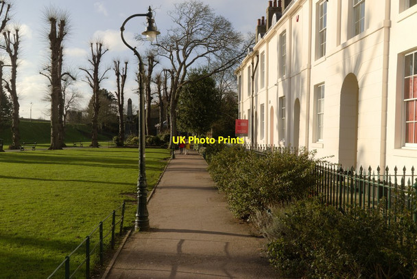 Photo 6"x4" Winter sunlight on Dane John Terrace Canterbury\/TR1457 c2019