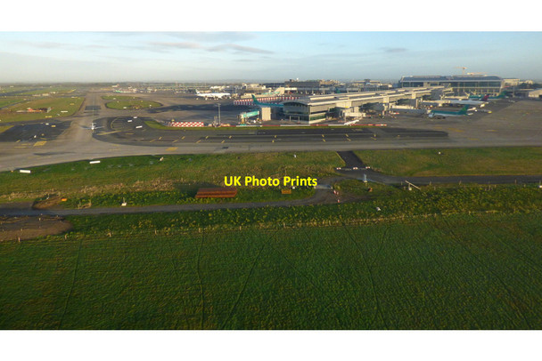 Photo 6"x4" Dublin Airport from the air Santry c2019 P1