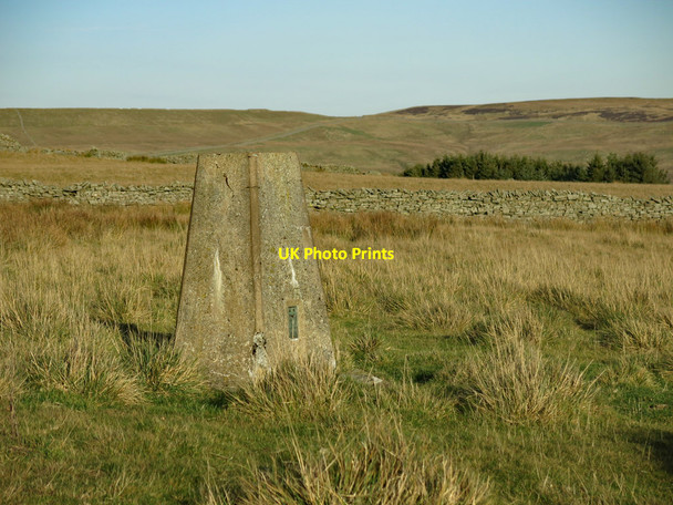 Photo 6"x4" Trig point on Carr Brow Moor East Blackdene c2018