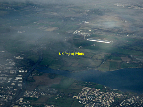 Photo 6"x4" Seabury and the Malahide Estuary from the air Swords c2019