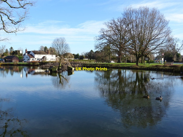 Photo 6"x4" Village pond in Hanley Swan Hanley Swan c2019
