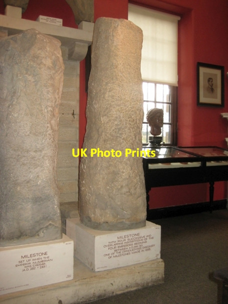 Photo 6"x4" Old Roman Milestone in Chesters Museum, Chollerford Chollerford c2016