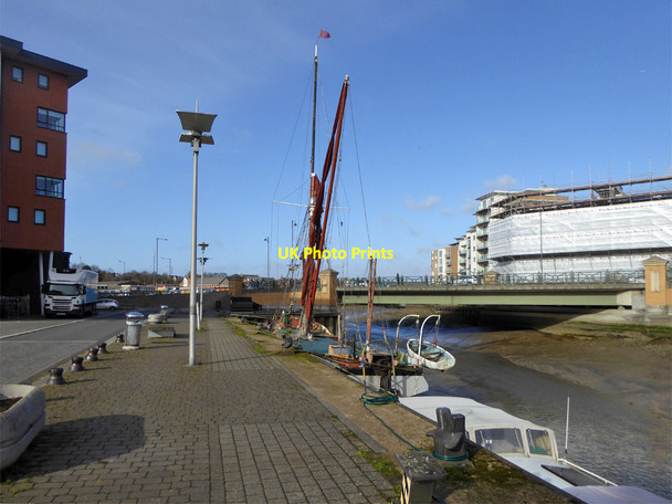 Photo 6"x4" Sailing barge, The Hythe, Colchester Colchester c2019