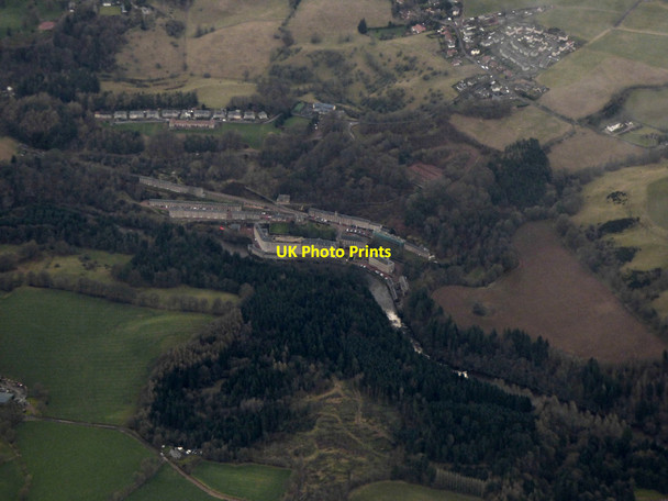 Photo 6"x4" New Lanark from the air Lanark c2019
