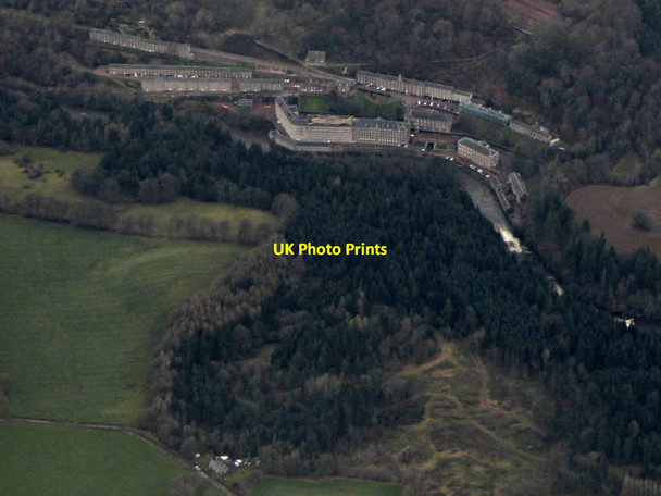 Photo 6"x4" New Lanark from the air Lanark c2019 P1