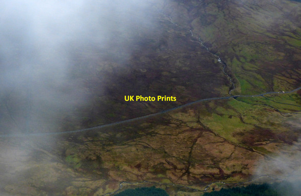 Photo 6"x4" The B822 Crow Road from the air Campsie Muir c2019