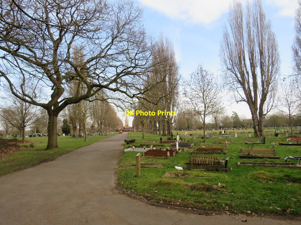 Photo 6"x4" Morden cemetery New Malden c2019