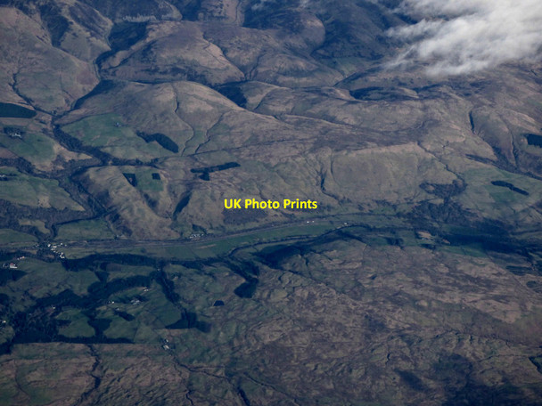 Photo 6"x4" The Nith Valley from the air Mennock c2019 P1